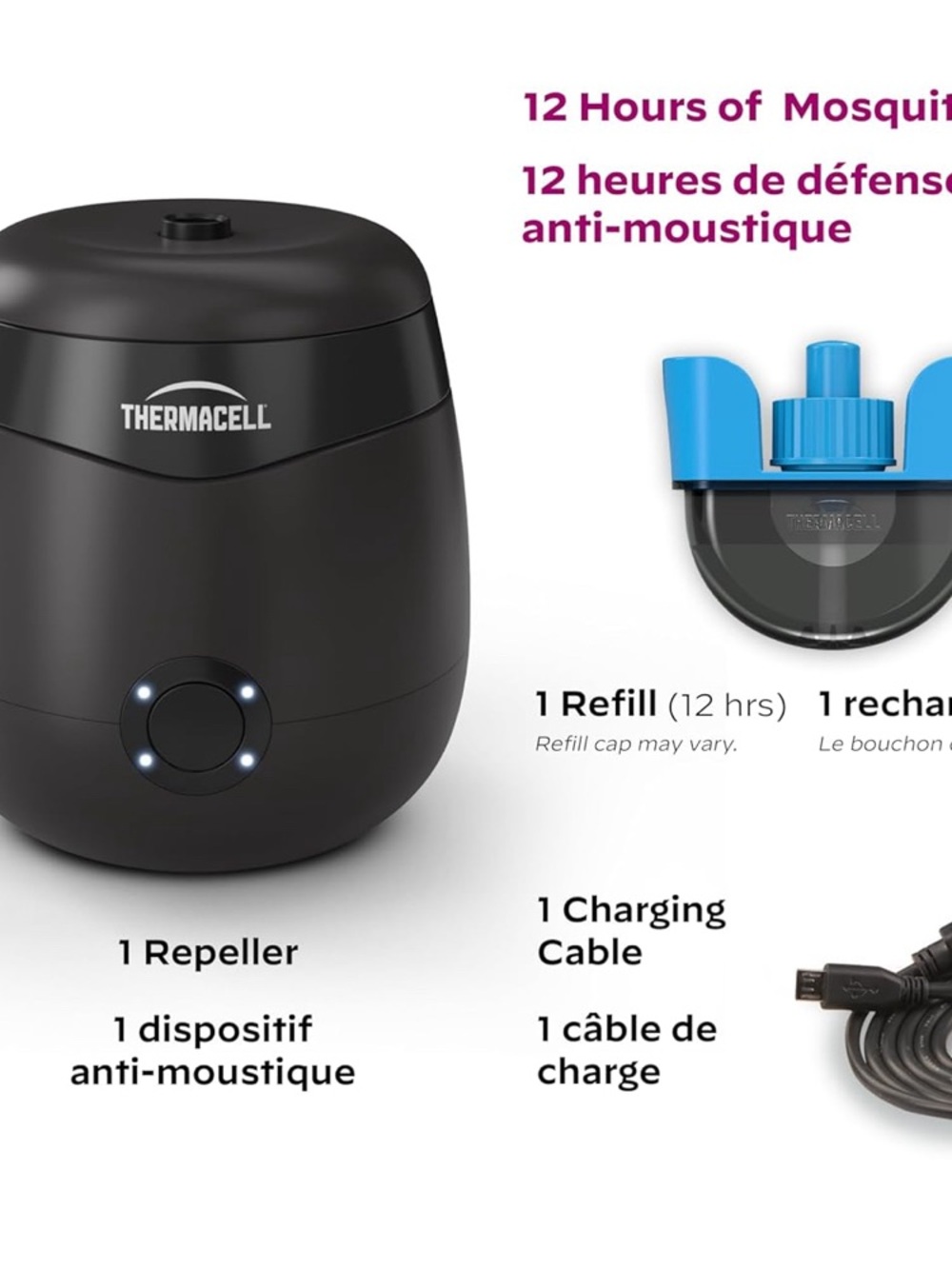 Thermacell Portable Mosquito Repeller - Black